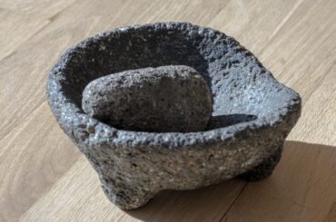 Thought some of you might like this. My molcajete is 100 years old and now mostly serves as decoration
