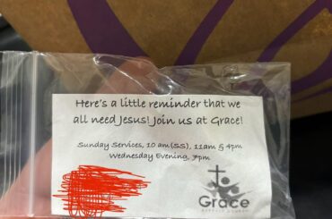 A nice “surprise” in our drive through order from our local Taco Bell..