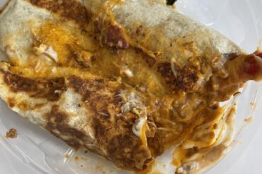 Upgraded chili cheese burrito