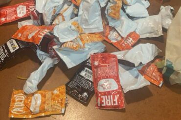 My Taco Bell gives me unholy amount of sauce packets