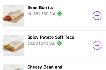 Bean Burrito is now a $2 upcharge on the Build your own boxes??