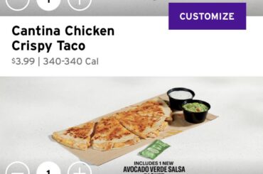$8 for a chicken quesadilla. $4 for a chicken taco. $0 to not buy any of this nonsense.