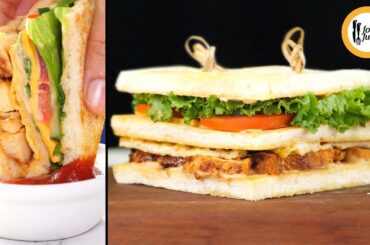 Restaurant Style Club Sandwich Recipe by Food Fusion
