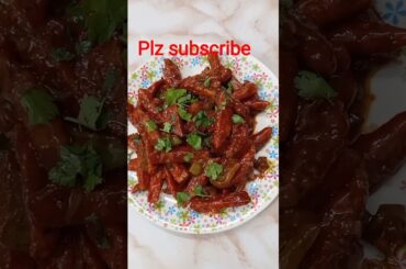 Potato Chilli | Potato Chips Recipe #potatorecipe #chilli #recipeshorts #potatochilli