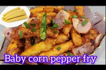 Delicious Baby Corn Pepper Fry: A Quick and Easy Recipe!"