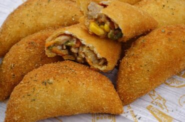 Creamy Chicken Half Moon pies(Ramadan Special)By Recipes Of The World