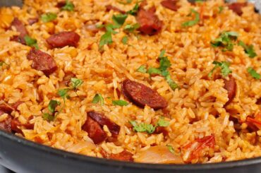 One Pan Sausage Pepper Rice | Sausage & Rice Recipe | Quick Easy & Delicious