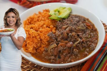 Meal on a Budget and Under 30 Minutes: Mexican Style CHILI BEANS | Carne Con Chile