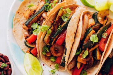 Vibrant Bell Pepper and Zucchini Tacos | Minimalist Baker Recipes