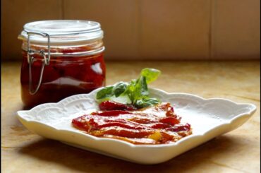 Marinated Roasted Bell Pepper Recipe- How to Make Marinated Peppers (Plant Based Recipe)