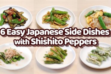 6 Easy 10 Min Japanese Side Dishes with Shishito Peppers Recipes