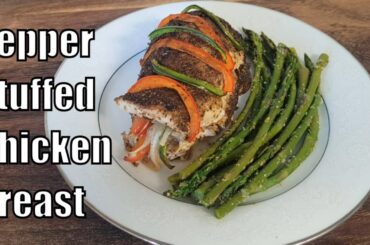 Pepper Stuffed Chicken Breast Recipe - Easy