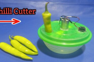 How to make chilli cutting machine for home !! for grinding green chillies !! Chilli Cutter Machine