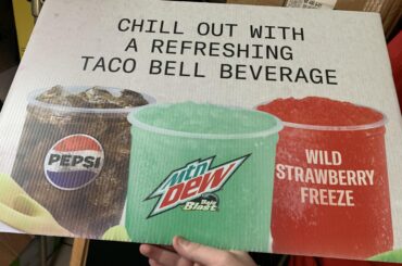 New sign to my collection my Taco Bell gave me