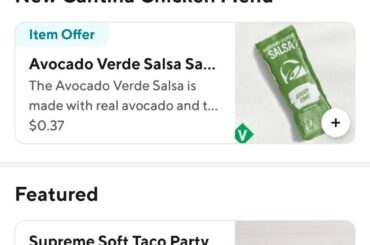 Cantina menu items missing?