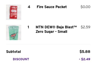 Taco Bell is healthy.