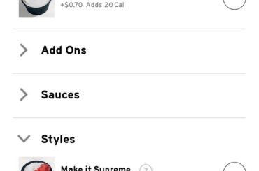 Customizing as Supreme saves money and calories!