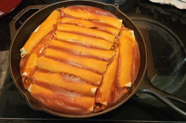 Chicken and cheese enchiladas!