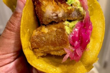 Chicharon tacos