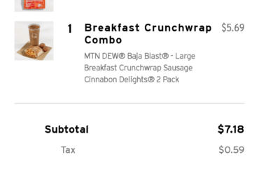 I guess it's my lucky order