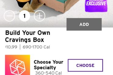 My cravings box is $10.99