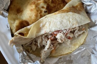 Take note TB; what an extra $1.07 compared to a cantina chicken quesadilla will get you, locally.