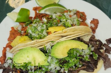 Tacos Pastor & Cecina and Cemita Pastor from a taqueria that's has been open for 30 years (NJ).