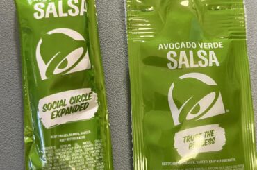 Same store, 2 different days, 2 different sauces