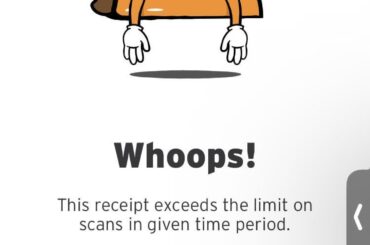 No More cash rewards for me I guess???