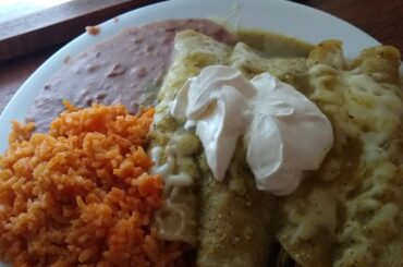Green enchiladas