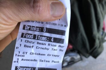 The TB Bag Receipt Sticker Compost Experiment Has Started.