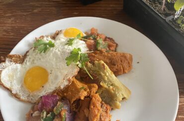 Tamale breakfast, not the prettiest photo