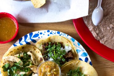 Al Pastor & Fajita de Pollo for lunch
