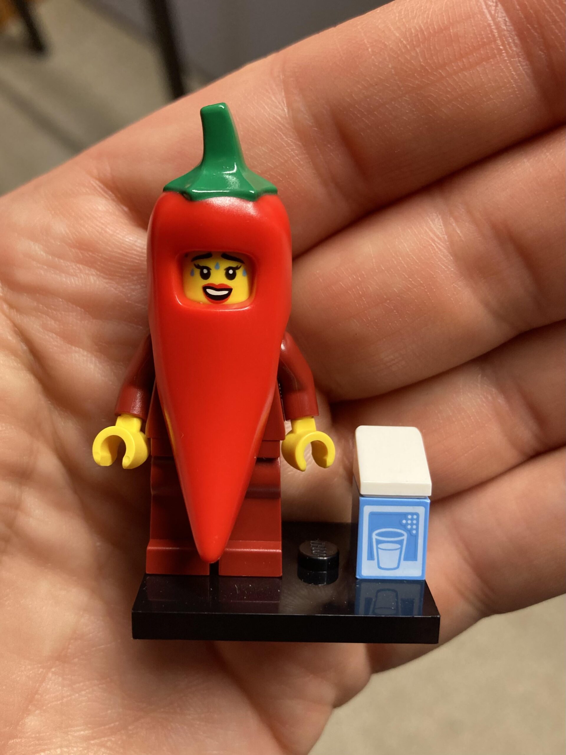 Hot Pepper LEGO Minifigure (0/10. It tastes terrible.) - Chili Chili