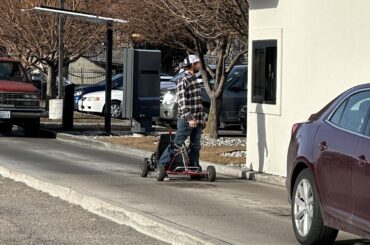 Dude used the Taco Bell drive-thru with a go-kart.