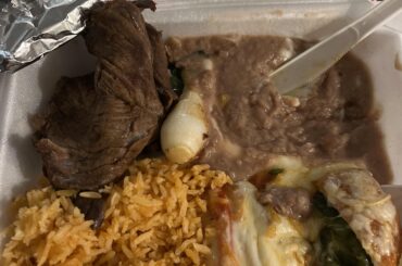 Chile Relleno w/ Carne Asada plate