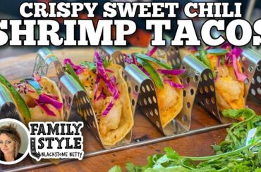 Crispy Sweet Chili Shrimp Tacos | Blackstone Griddles