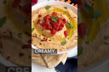 Roasted Red Pepper Hummus #shorts
