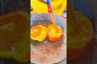 Red capsicum omlate Recipe #shortsfeed #shorts