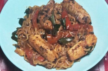 Pepper Fish Maggi Noodles|Dinner Recipe|Pepper Recipe|Fish Recipe|Sea Food Recipe|Maggi Recipe 1855