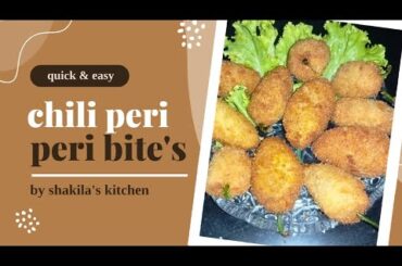 Chili Peri Peri Bite's By Shakila's kitchen || tasty and yummy snacks recipe.