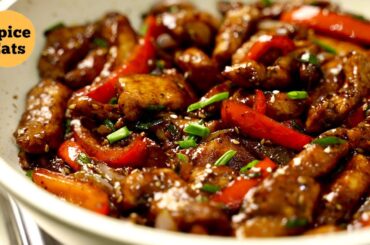 BLACK PEPPER CHICKEN | EASY BLACK PEPPER CHICKEN RECIPE | STIR FRY CHICKEN