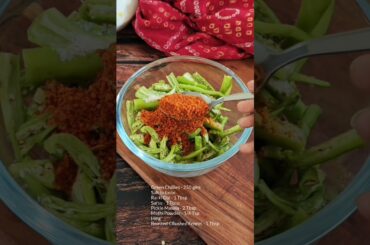 Instant Chilli Pickle, Hari Mirch Ka Achar, Mirchi Ka Achar,