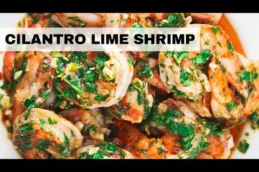 Cilantro Lime Shrimp Recipe | Easy Shrimp Recipe (Ready in 20 Minutes)