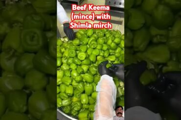 Shimla Beef Keema mirch (mince & Capsicum) #recipe #Commercial #beef #summer #capsicum #punjabi