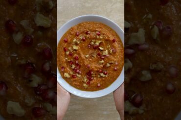 Muhammara, the roasted red pepper dip that's a flavor bomb #recipe #appetizer #middleeasterncuisine