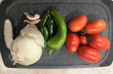 Peppers and Tomatoes from the garden