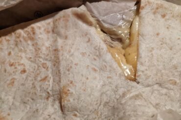 Ordered the cheese quesadilla extra melty.