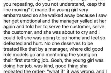 Taco Bell Manager berates young female employee