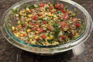 Second batch this week! Roasted corn salsa.